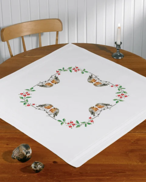 Broderikit Fugle 80 x 80 cm