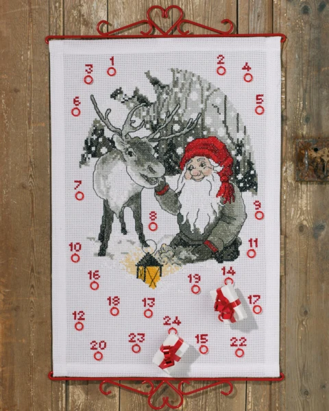 Broderikit Nisse & rensdyr B5125/40 40 x 60 cm