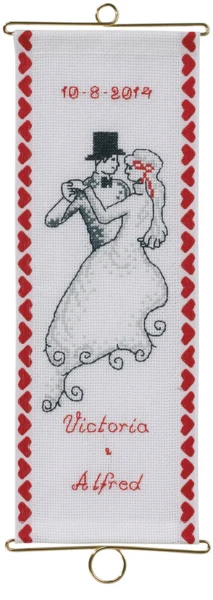 Broderikit Bryllup M5188/12 12 x 33 cm