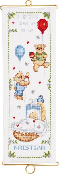 Broderikit Kristian dåb M/5188/14 14 x 40 cm