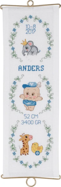 Broderikit Anders m/5188/14 14 x 42 cm
