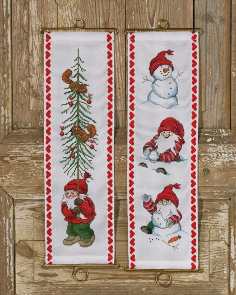 Broderikit Nisse m/ træ M/5188/12 12 x 39 cm