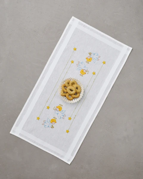 Broderikit Engle 40x80 cm