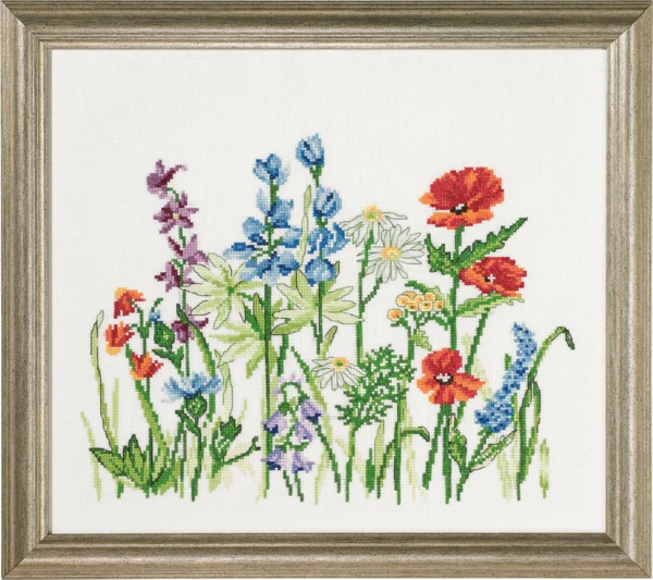 Broderikit Markblomster R5379 38 x 33 cm