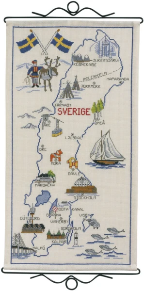 Broderikit Sverige B5123/30 x 2 30 x 55 cm