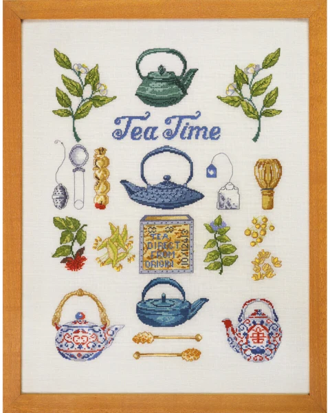 Broderikit Tea time 40 x 52 cm
