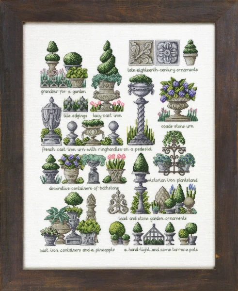 Broderikit Garden ornaments 41 x 53 cm R5331