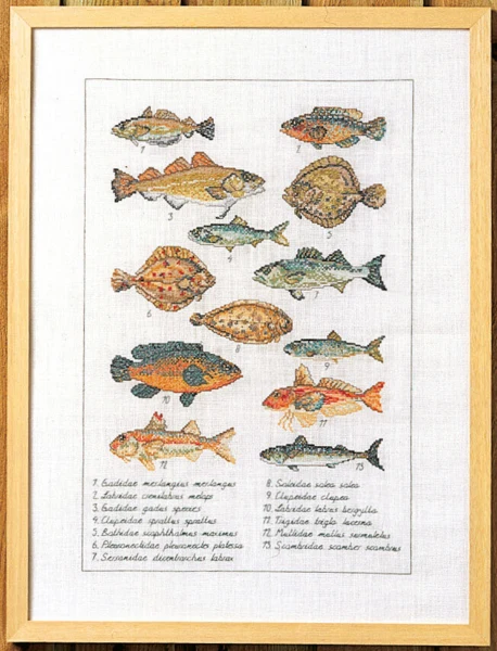Broderikit Fisk 41 x 56 cm 5676