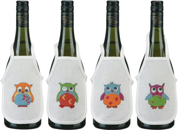 Broderikit Ugler 10 x 15 cm