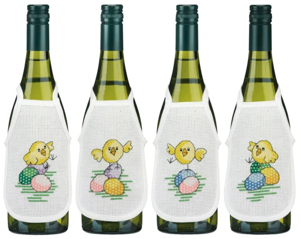 Broderikit Påskekyllinger 10 x 15 cm