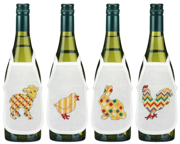 Broderikit Påske i tern 10 x 15 cm