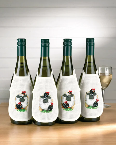 Broderikit Får forklæde 4 x 10 x 15 cm