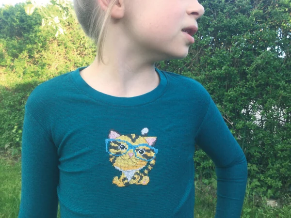 Broderikit Tiger 7 x 9 cm