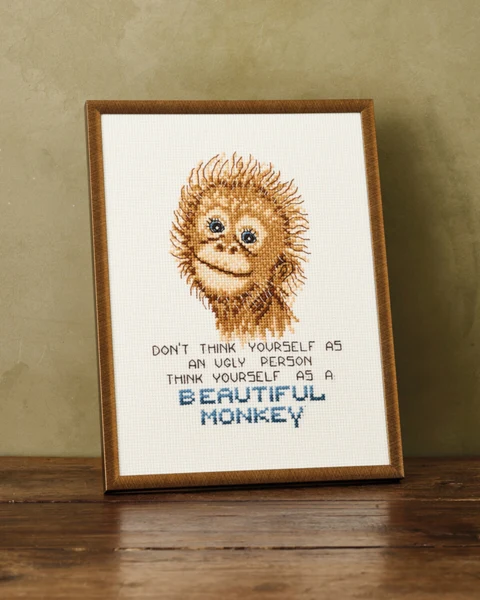 Broderikit Orangutang R5703 18 x 24 cm