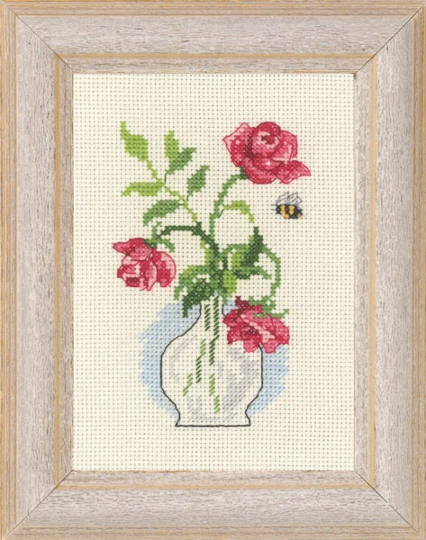 Broderikit Roser R5406 13 x 18 cm