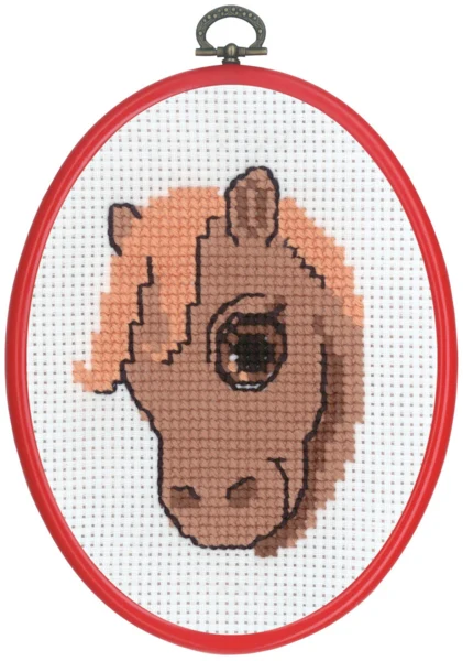 Broderikit MFK Hest m 5959/30 13 x 18 cm