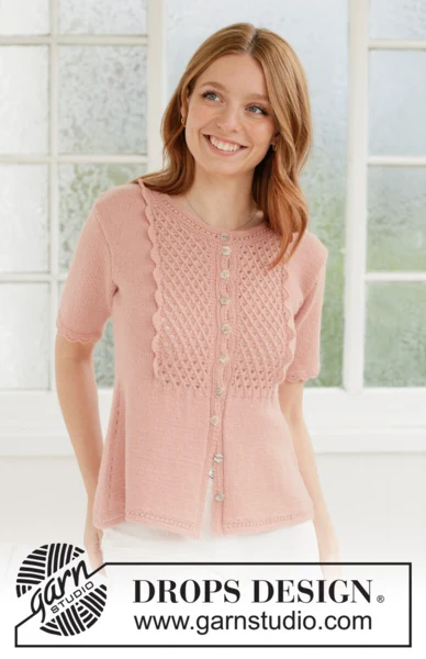 267-35 Pretty Jane Cardigan by DROPS Design
