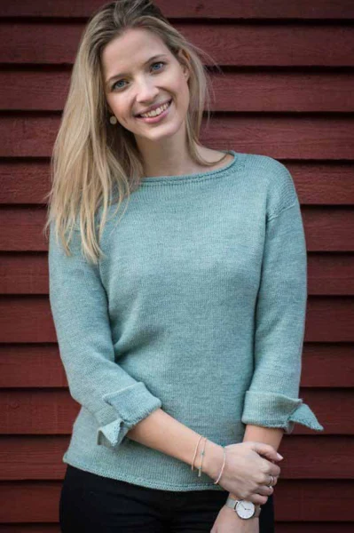 1632 Bluse Med Manchetter