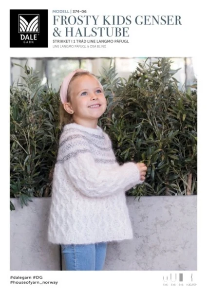 DG374-06 Frosty Kids Genser & Halstube