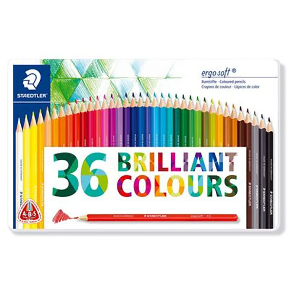 STAEDTLER Ergosoft 157, Farveblyanter, 36 stk