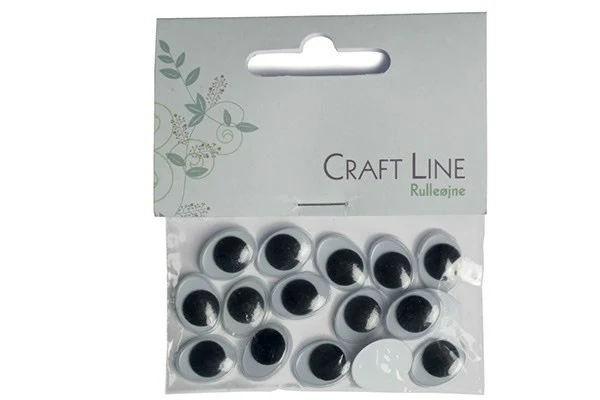 Craft Line Rulleøjne Oval 15 mm, 20 stk