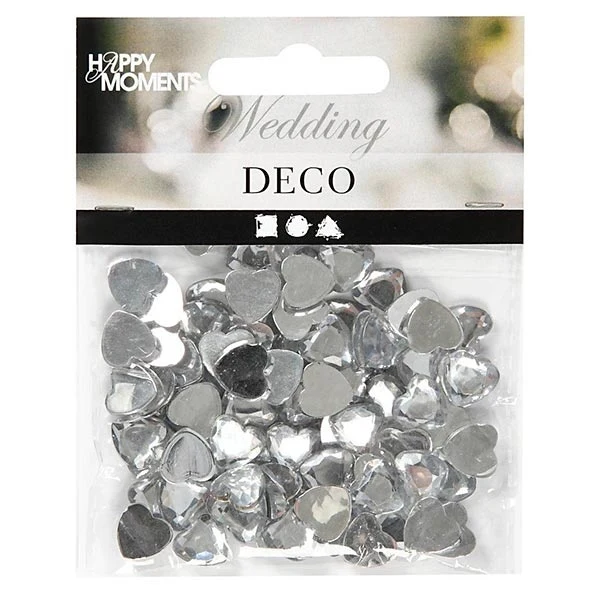 Hjerterhinsten Sølv 10 mm, 150 stk