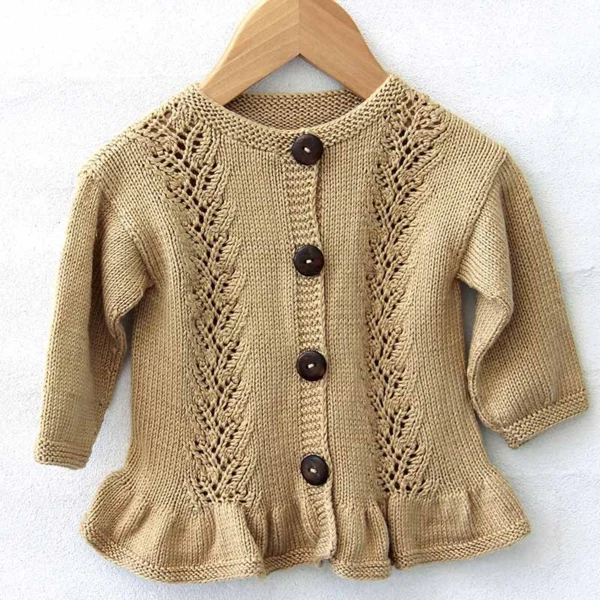 Go Handmade Cardigan Lace Flounce