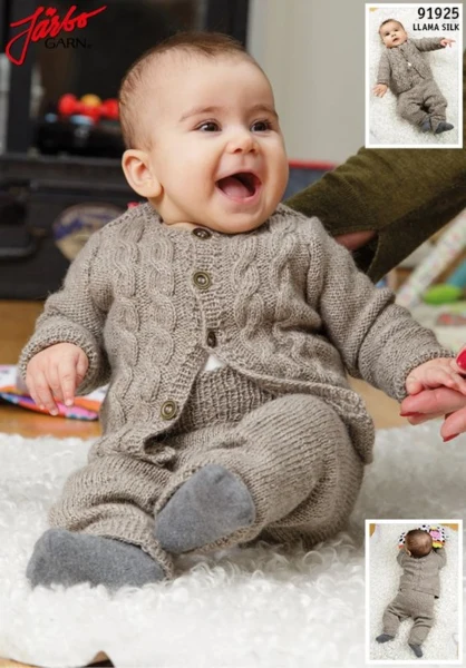 91925 Babycardigan og Bukser