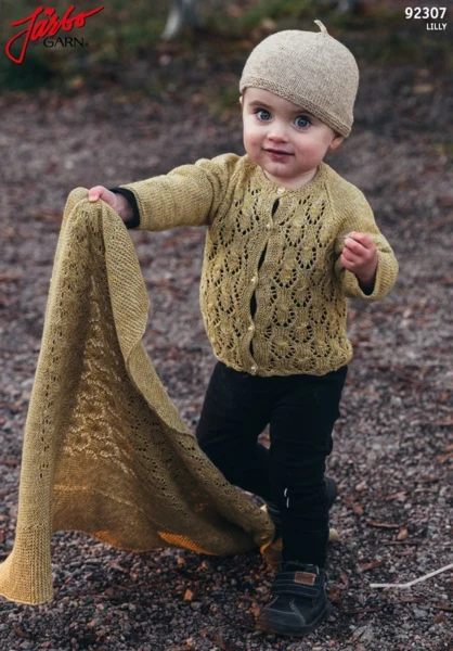 92307 Babysæt - Cardigan, Hue og Tæppe
