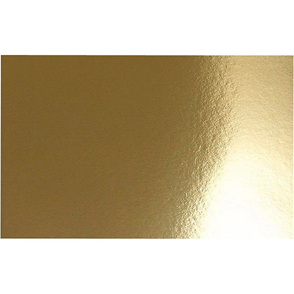 Metalkarton, A4, 280 g, 10 ark Guld