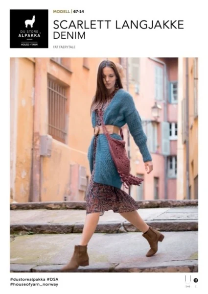 DSA67-14 Scarlett Langjakke Denim