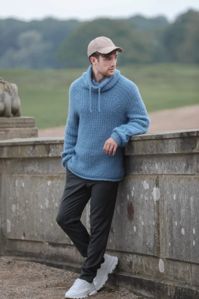 DSA68-14 David Genser Jeansblå