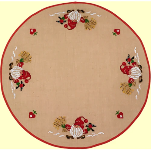 Juletræstæppe Broderikit Nisse