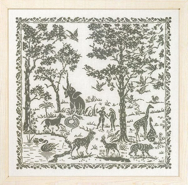 Broderikit Adam & Eva 57x58 cm