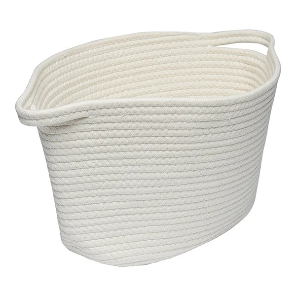 Opbevaringskurv Hvid Stor