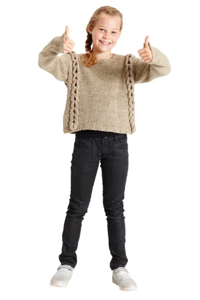 BØRNESWEATER MED FLET