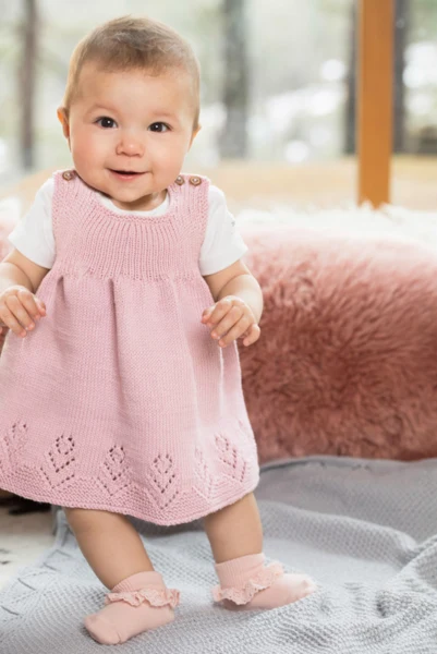 DG411-06 ENGBLOMST KJOLE & TILBEHØR ROSA