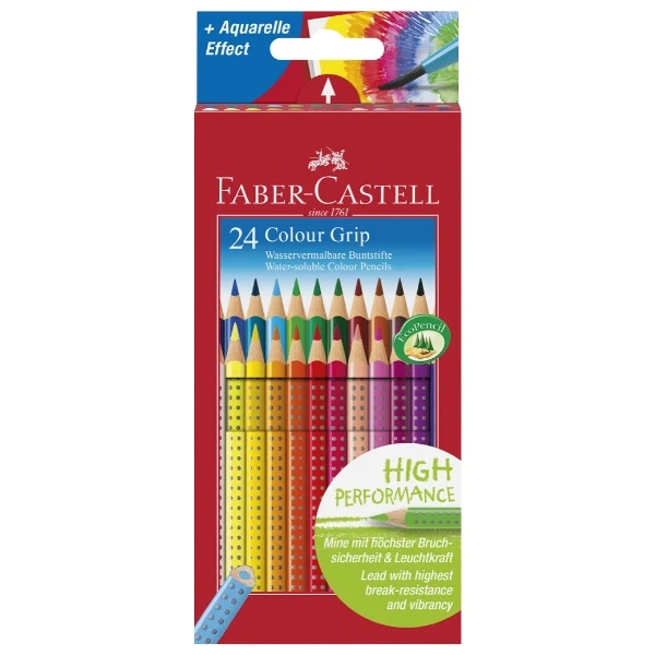 Faber-Castell Grip 2001 akvarel trekant 24 stk
