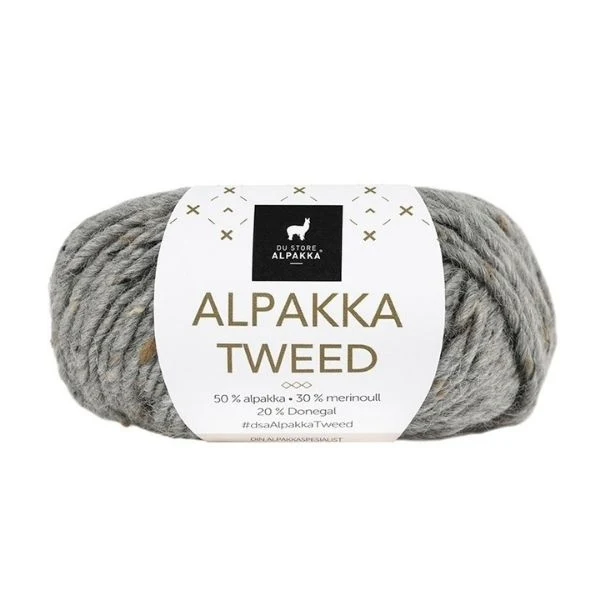 Du Store Alpakka Tweed 101 Grå