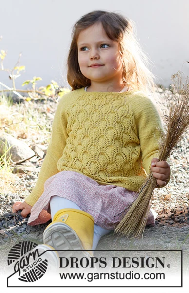 38-12 Sweet Marigold Sweater by DROPS Design