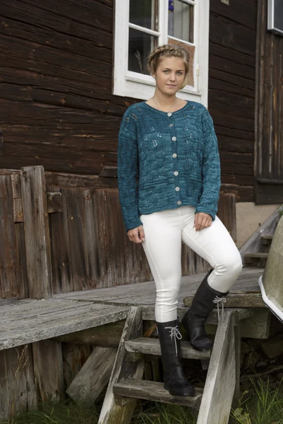 92076 Feather Cardigan til Dame