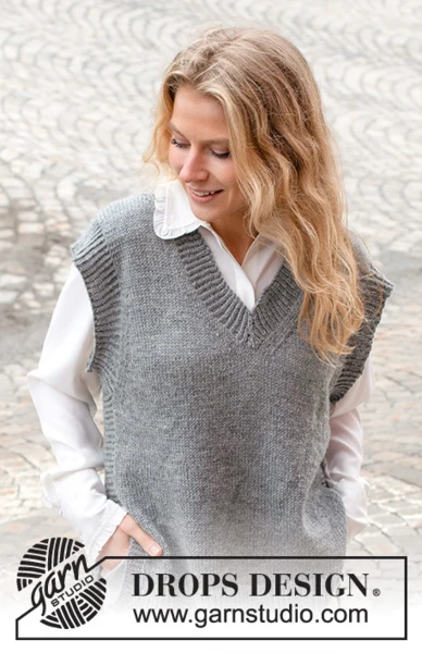 228-3 Skyscraper Vest by DROPS Design