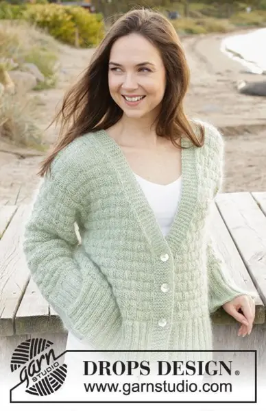 241-5 Scottish Thistle Cardigan by DROPS Design