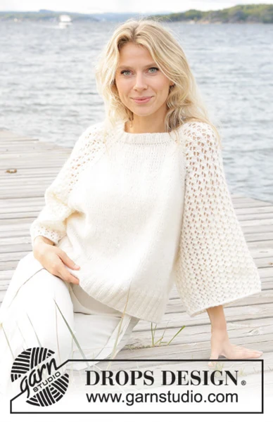 239-12 Morgenbris Sweater by DROPS Design