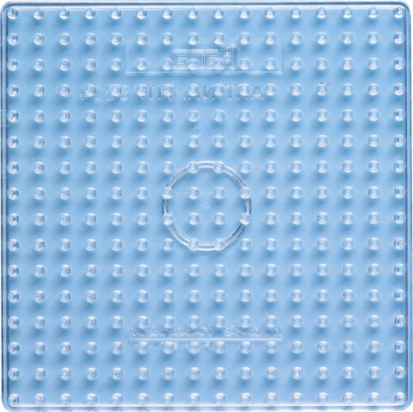 Hama Maxi Stiftplade, transparent - Firkant 8214