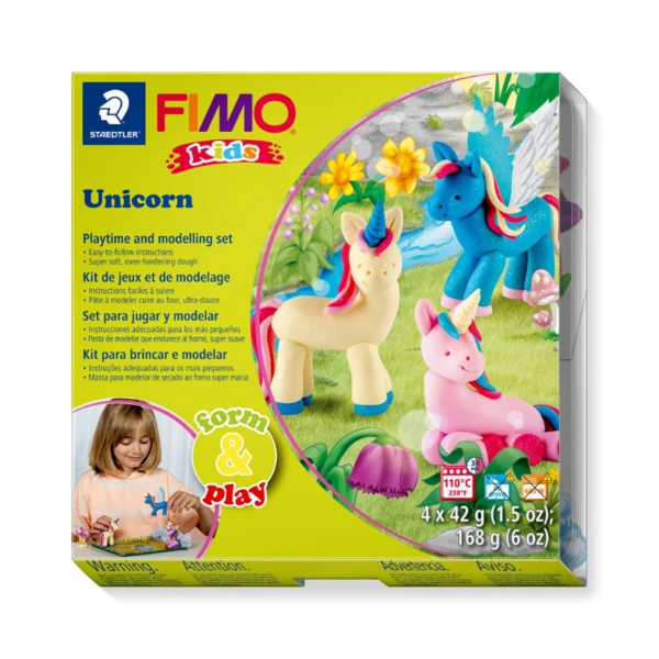 STAEDTLER Fimo Kids Form&Play Enhjørning Sæt