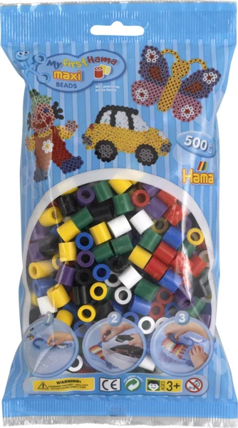 Hama Maxi Perler 500 stk - Mix 00