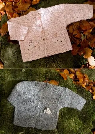 119-4 Trøje i tern med lommer