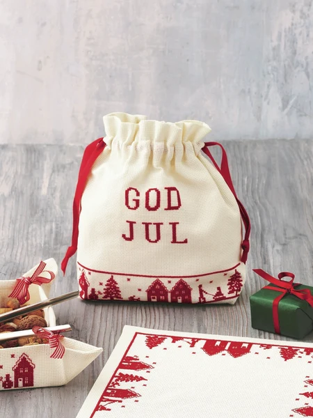 Permin Julebroderier - Nøddesæk 24x24cm