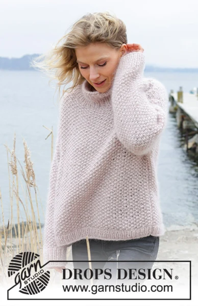 243-16 Dandelion Wish Sweater by DROPS Design
